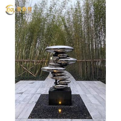 廣西不銹鋼園林雕塑-藝術(shù)館抽象雕塑-公園景觀擺件